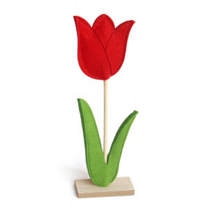 Filctulipán talpas, piros 30cm