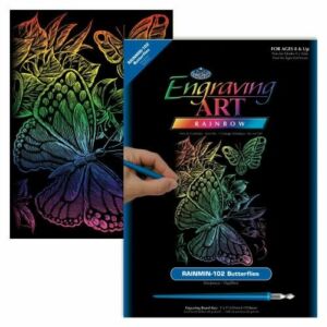 Mini karckép szivárványos - Pillangók 