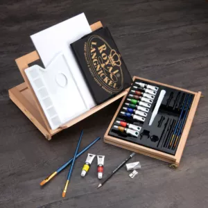 Royal&amp;Langnickel: Prémium akrilfesték készlet festőállvánnyal