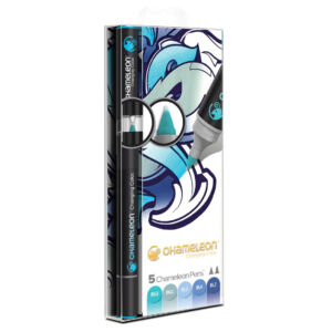 Chameleon Color Tones marker, 5 db – kék árnyalatok