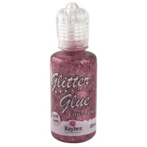 Csillámos ragasztó metallic, rózsaszín