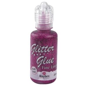 Csillámos ragasztó metallic, élénk pink