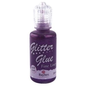 Csillámos ragasztó metallic, bíborszínű