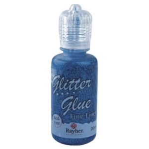 Csillámos ragasztó metallic, azúrkék