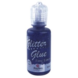 Csillámos ragasztó metallic, zafírkék