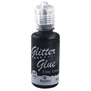 Csillámos ragasztók metallic, szénfekete 577