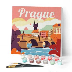 Figured'Art Számozott kifestő 20x20cm, Praga