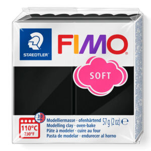 FIMO Soft süthető gyurma - Fekete