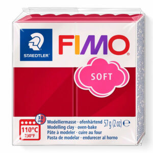 FIMO Soft süthető gyurma - Cseresznyepiros