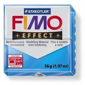 FIMO Effect süthető gyurma, átlátszó - Kék