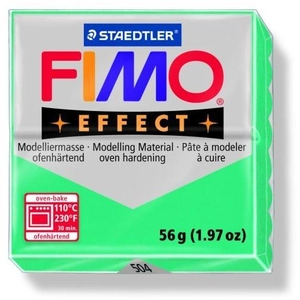 FIMO Effect süthető gyurma, átlátszó - Zöld