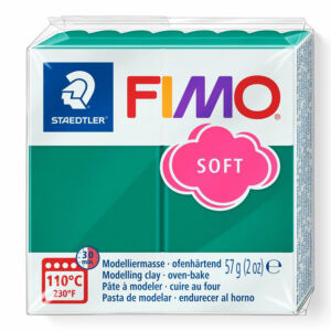 FIMO Soft süthető gyurma - Smaragdzöld