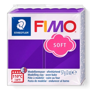 FIMO Soft süthető gyurma - Szilvakék