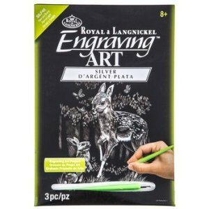 Karckép ezüst - Őzike és nyuszi 20x25,5 cm