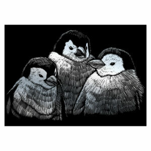 Mini karckép ezüst - Pingvinek