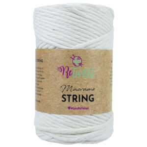 Makraméfonal 3mm fehér