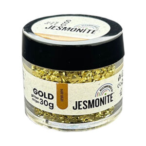 JESMONITE GLITTER CHIPS ÜVEGGRANULÁTUM, 30 G - ARANY