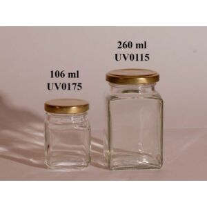 befőttes üveg KVADRO 260ml