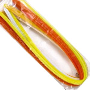 Zsenília 8mm/50cm, 10db SÁRGA ÁRNYALATOK