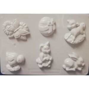 gipszkiöntő forma húsvéti figurákkal