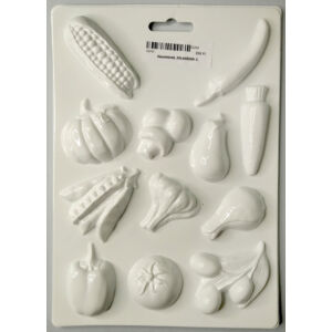 gipszkiöntő forma zöldségek