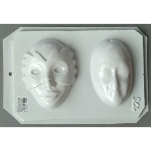 gipszkiöntő forma, farsangi álarc