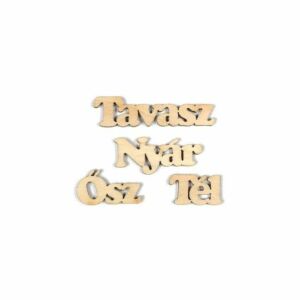 lézervágott fa évszakok