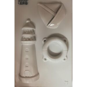 gipszkiöntő forma világítótorony, hajó