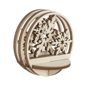 hópelyhes lézervágott díszgömb