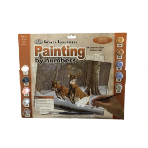 Számozott kifestő - Szarvas és őz