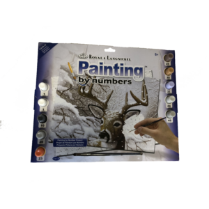 Számozott kifestő - Szarvas a hóesésben