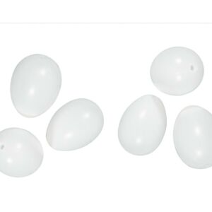 Műanyag tojás 10cm FEHÉR