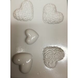 szappanöntő forma szívek