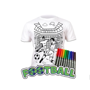 újraszínezhető póló, focis