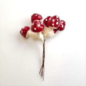 Gomba betűző 5x3cm/6db