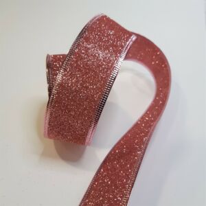 glitteres szalag, rózsaszín