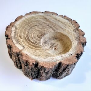 Tölgyfa szelet mécsestartós 12cm
