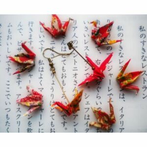 Kép 2/2 - Chiyogami mintás japán washi origami papír, 12x12cm 8 lap