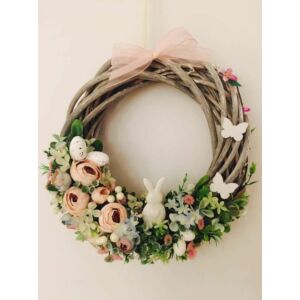 Kép 3/3 - Vesszőkoszorú 15cm FEHÉR