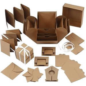 Kép 5/5 - Robbanó doboz natúr  7x7x7,5+12x12x12 cm