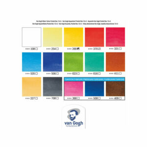 Kép 3/3 - Talens Van Gogh akvarellfesték készlet 15 szín, ecsettel