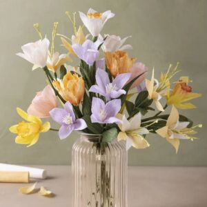 Kép 5/5 - krepp papírvirág