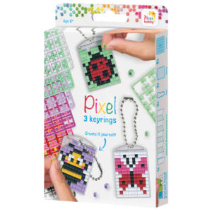 Kép 1/3 - Pixel kulcstartó szett 3 db-os - LEPKÉS, BOGARAS