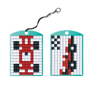 Kép 2/2 - Pixel kulcstartó szett, VERSENYAUTÓ