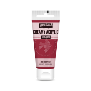 Kép 1/2 - selyemfényű akrilfesték meggypiros