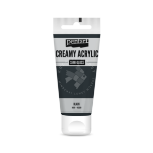 Kép 1/2 - selyemfényű akrilfesték fekete