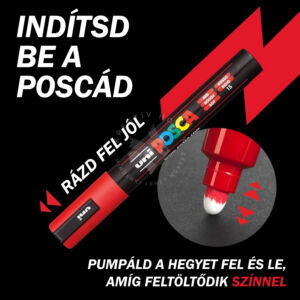 Kép 7/8 - UNI POSCA akrilfesték filctoll