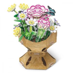 Kép 1/5 - 3D puzzle - Virágcsokor - Szegfű