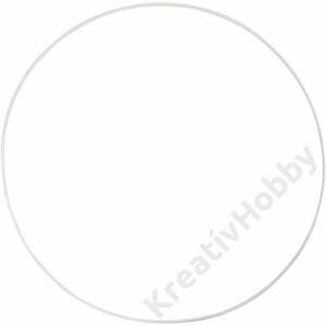Kép 1/2 - Fém karika fehér, 30cm