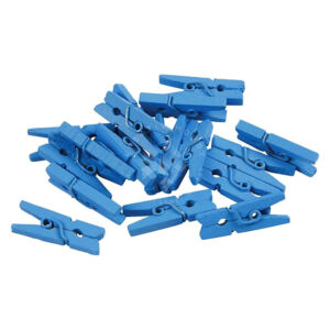 Kép 2/2 - Színes facsipesz, 2,5cm 36db/cs KÉK